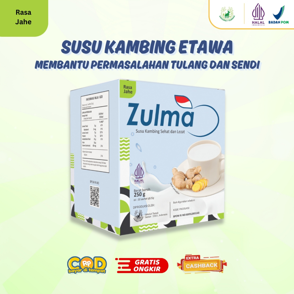 

ZULMA - Susu Kambing Etawa Bubuk Rasa Jahe