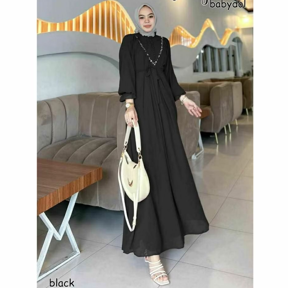 Gamis ceruty cantik gamis kondangan pesta ceruty babydoll