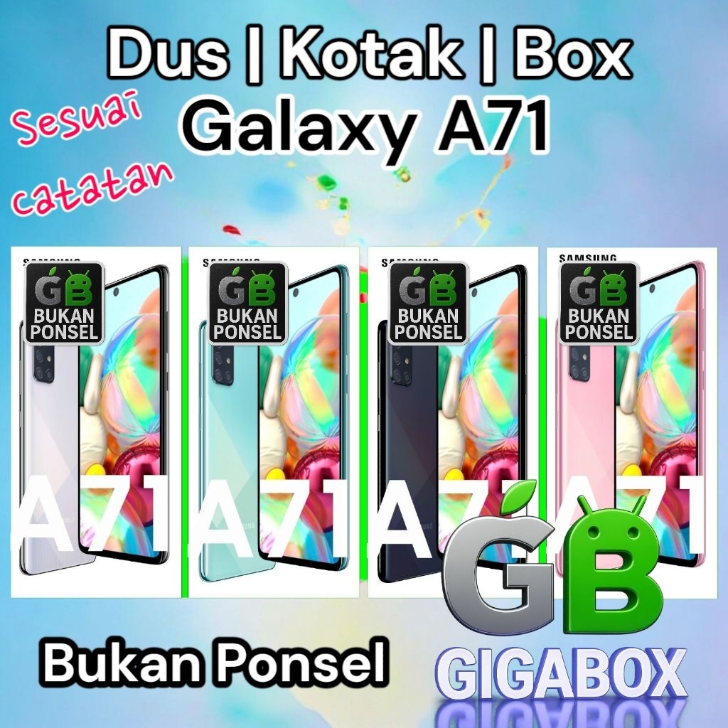 

Box Galaxy A71 Kardus Only Kotak Fullset