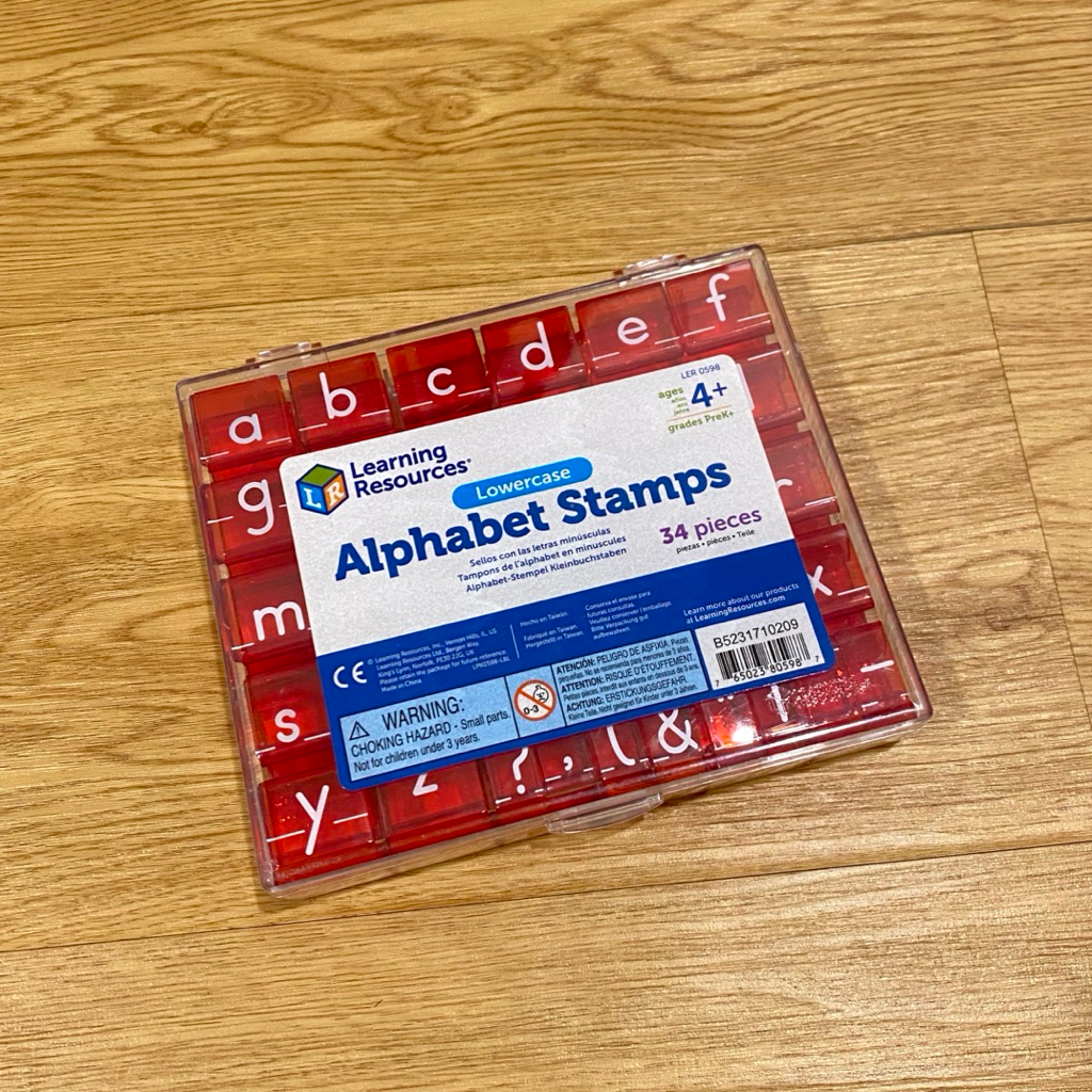 

NEW Learning Resources Lowercase Alphabet Stamps | Mainan Edukasi Anak Belajar Huruf Menulis Stempel LR