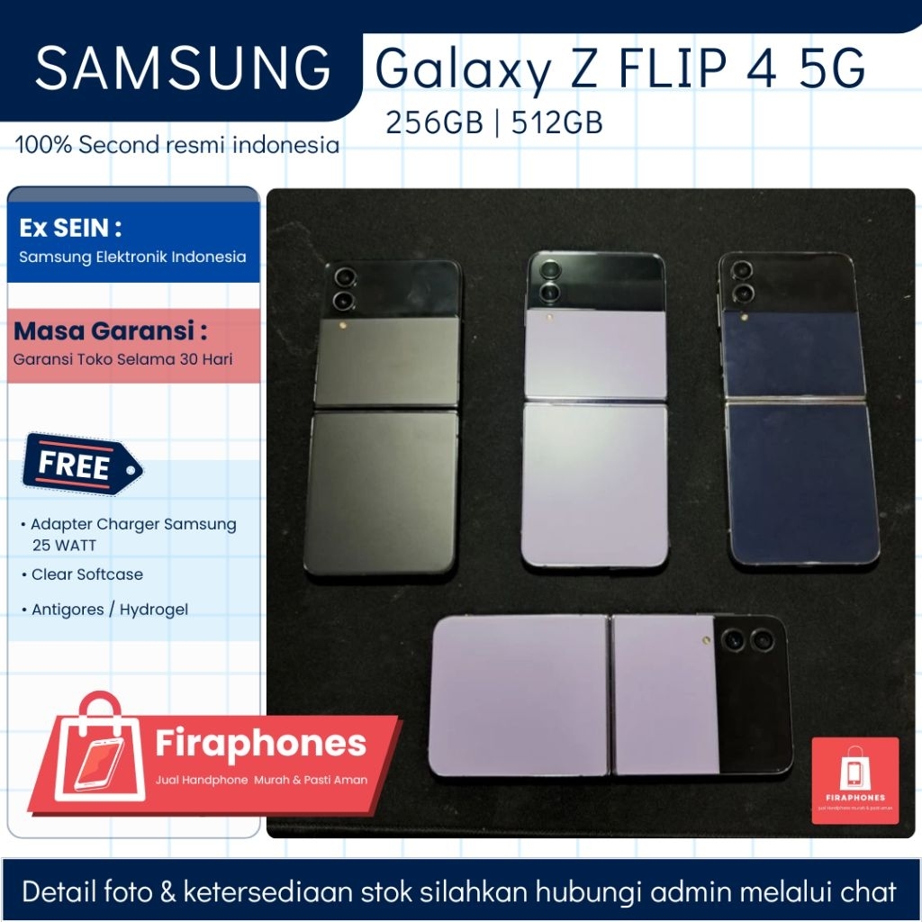 Samsung Galaxy Z FLIP 4 5G 256GB | 512GB Ex SEIN Second Original