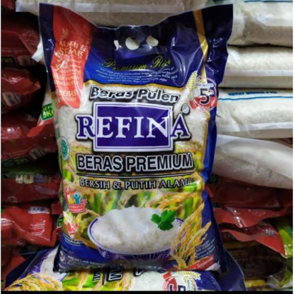 

Beras Refina premium 5kg |REFINA BERAS PREMIUM SAK 5 kg