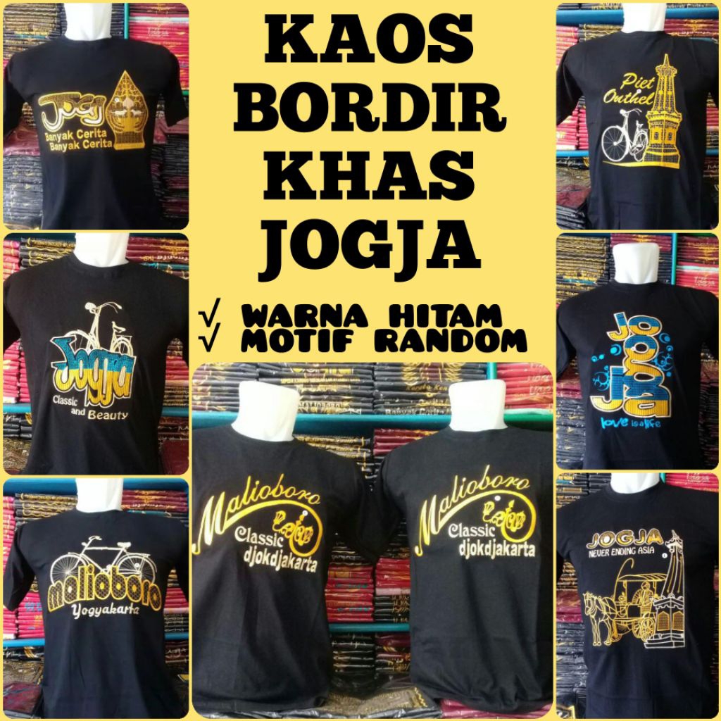 Kaos Jogja Bordir Kaos Malioboro Oleh Oleh Jogja