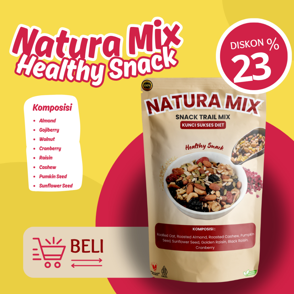 

NATURA MIX Cemilan Sehat Healty Snack And Fruits