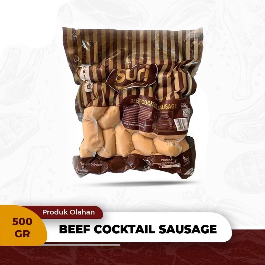 

Suri Beef Cocktail Sausage Sosis Sapi 500 gram ( Halal)