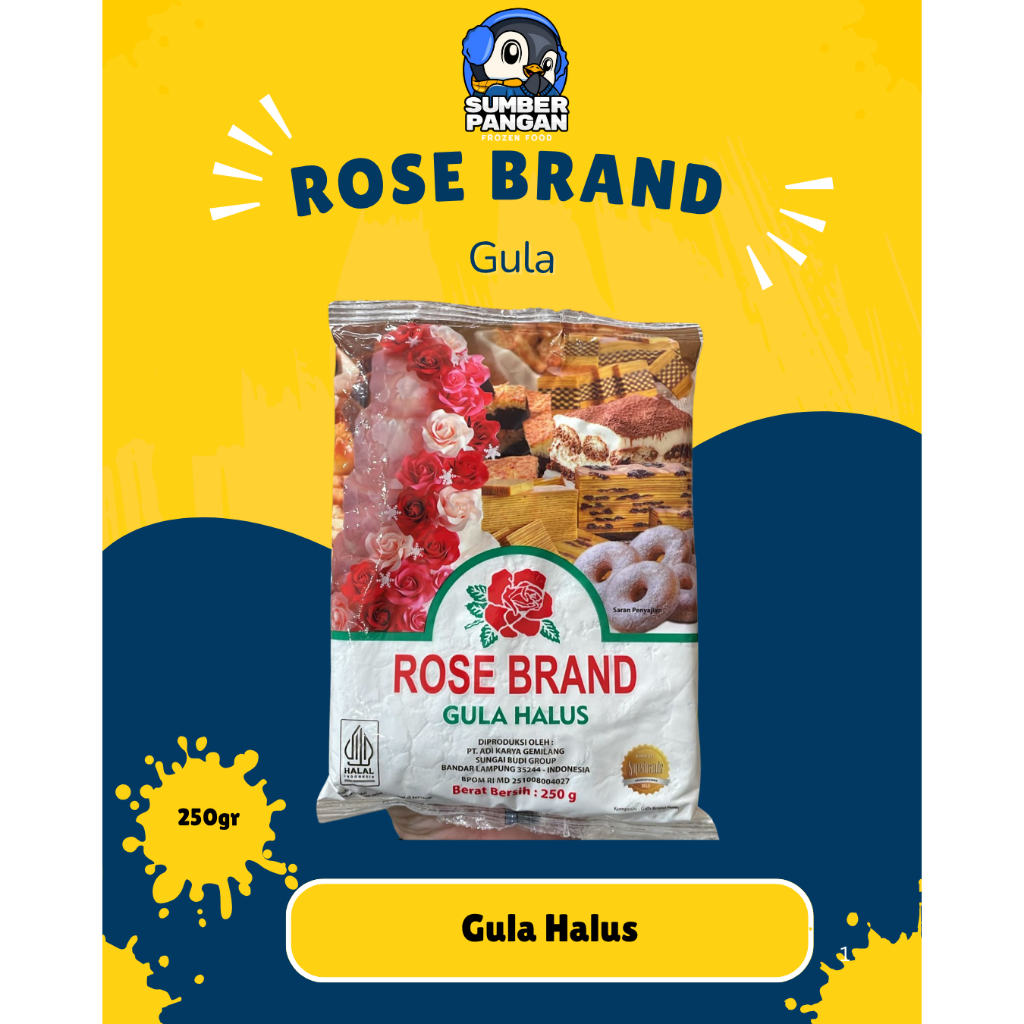 

Rose Brand Gula Halus Berat 250gr