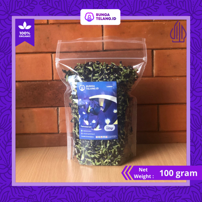 

Teh telang 100 gram kering by Bunga Telang ID | Organik 100% - PIRT