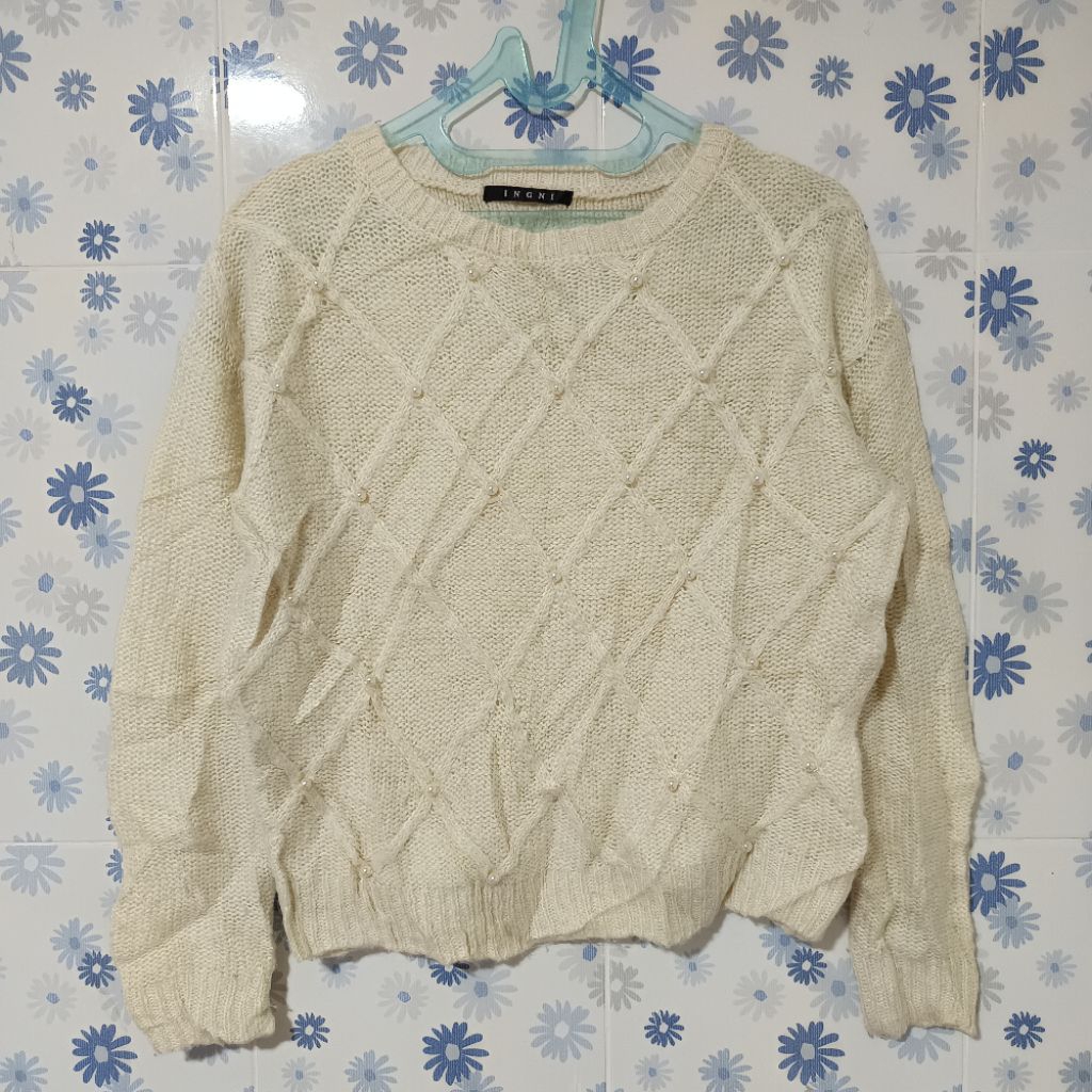 INGI SWETER SWEATER RAJUT TOP ATASAN WANITA KEPANG NOT UNIQLO GU ZARA