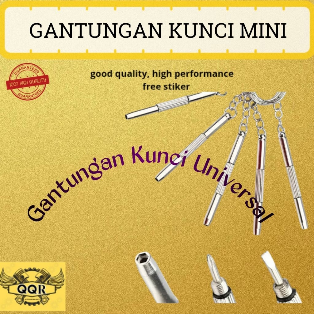 Gantungan Kunci Obeng Plus Minus Mini Gantungan Kunci Motor dll
