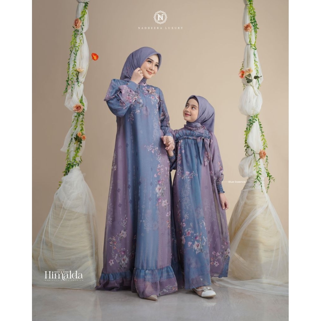 Baju Gamis Couple Nadheera Ibu & Anak Himalda.