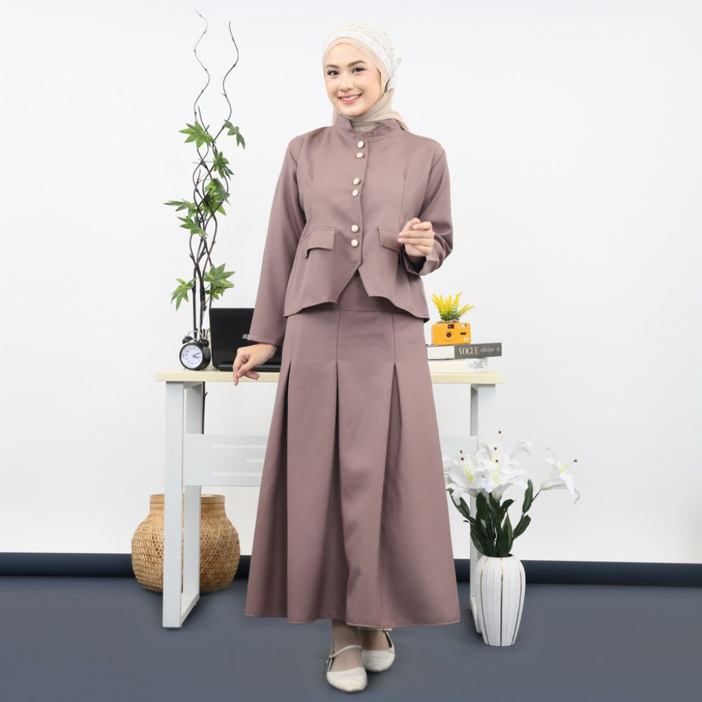 One Set Blazer Rok by Mybamus Hanny