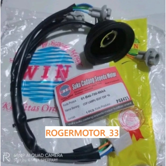 COB FITING PITING REFLEKTOR LAMPU DEPAN BEAT FI ESP 2016 STREET MEREK WIN ORI