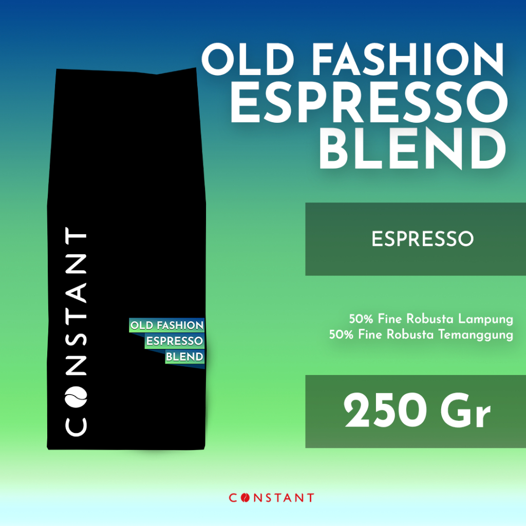 

Espresso 100% Fine Robusta Blend - Old Fashion Espresso Blend 250 gram