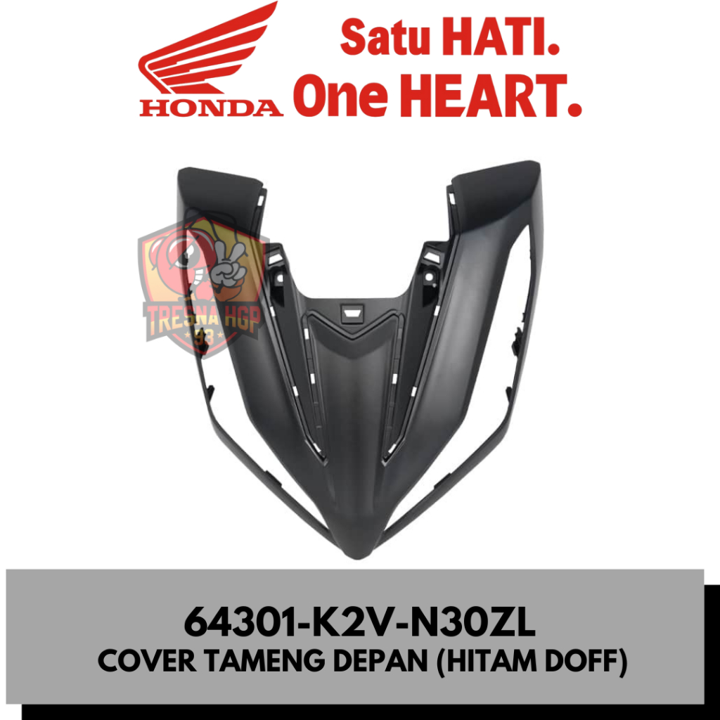 64301-K2V-N30ZL COVER TAMENG DEPAN (HITAM DOFF) NEW VARIO ESP 125 K2V GEN 2 ORIGINAL | COVER FRONT 6