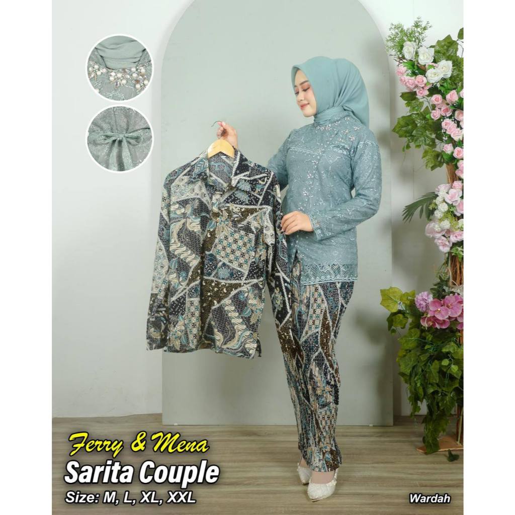 Kebaya Sarita Couple Kemeja Baju Pesta Keluarga Gaun Kondangan