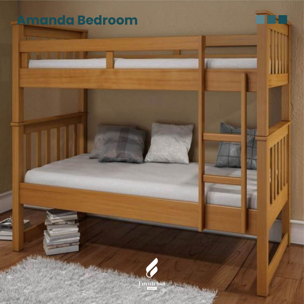 Ranjang Anak susun kayu jati, Tempat tidur tingkat jati jepara, Ranjang anak tingkat 2, Ranjang susu