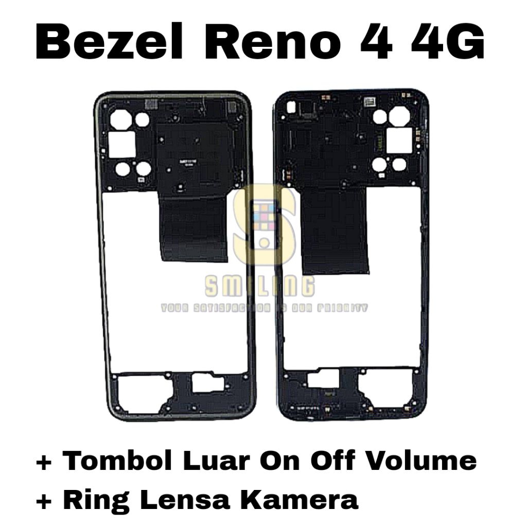 BEZZEL BAZEL BEZEL TUTUP MESIN OPPO RENO 4 4G