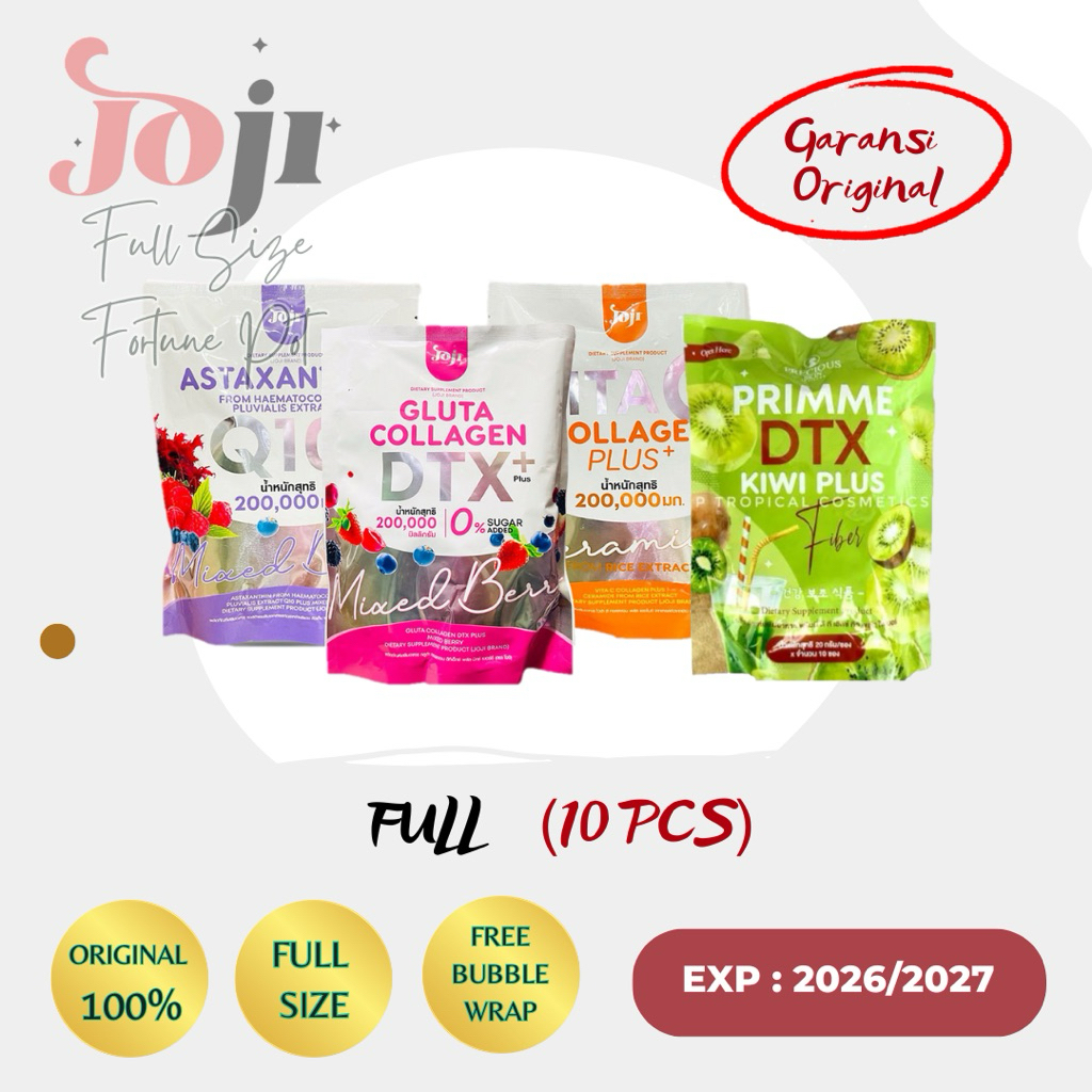 [READY] JOJI GLUTA COLLAGEN DTX/ JOJI ASTAXANTHIN Q10/ JOJI VITA C COLLAGEN/ PRIMME DTX KIWI PLUS OR