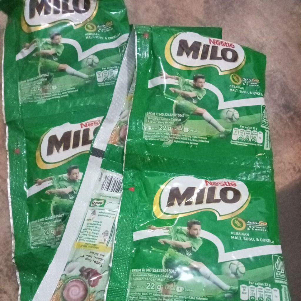 

Milo sachet rencengan 22g isi10 pcs