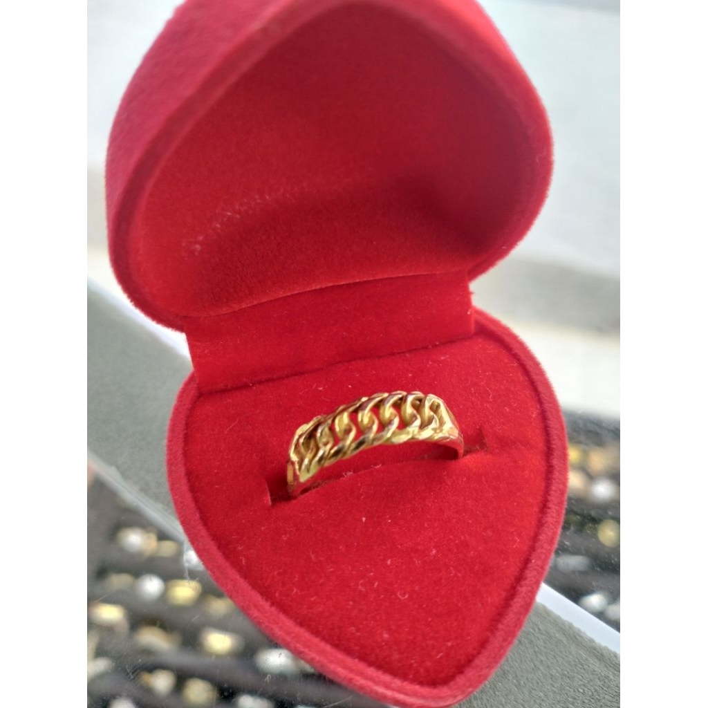 Cincin perak925 dewasa mode rantai