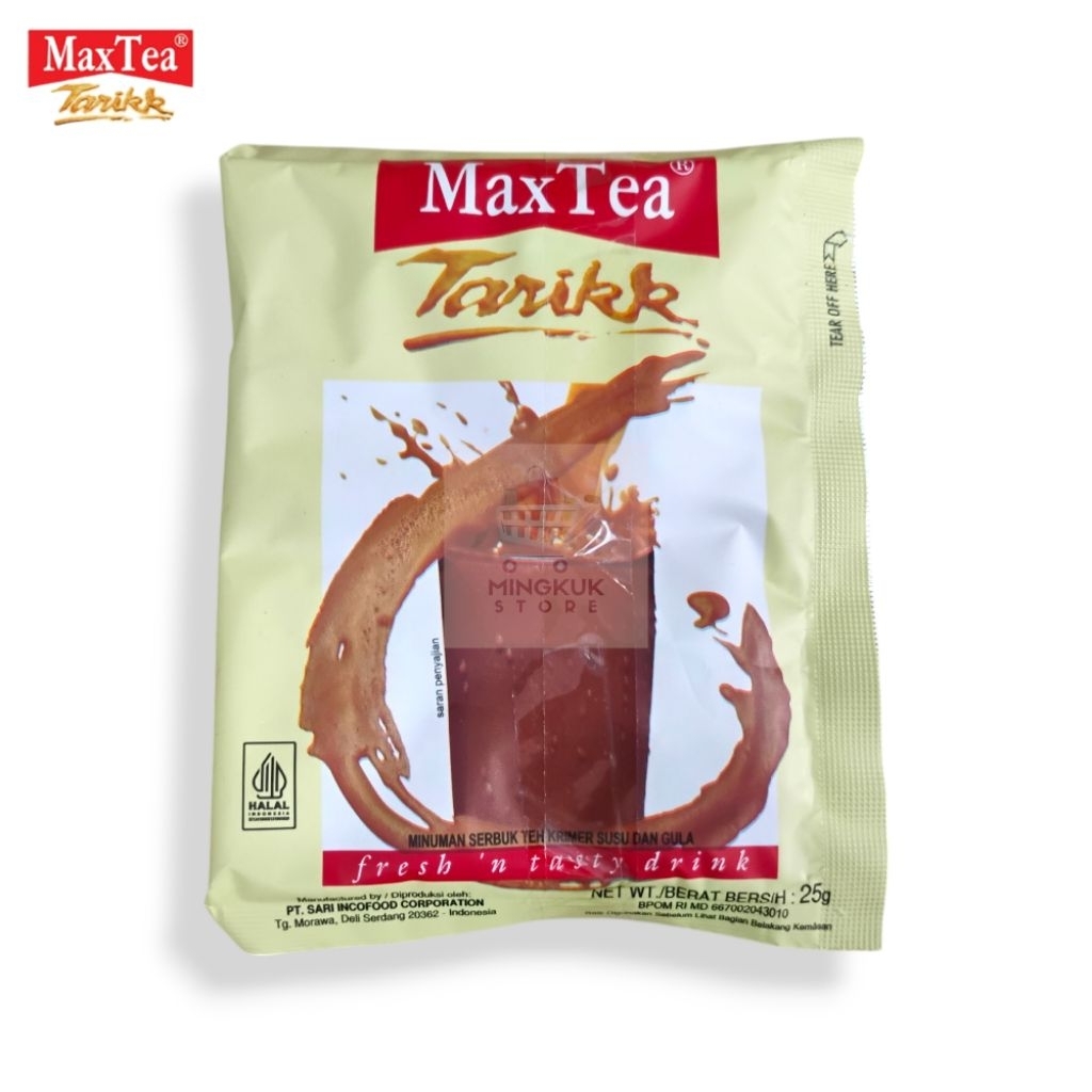 

Max Tea Tarikk Sachet Isi 3 - Maxtea Tarikk Sachet