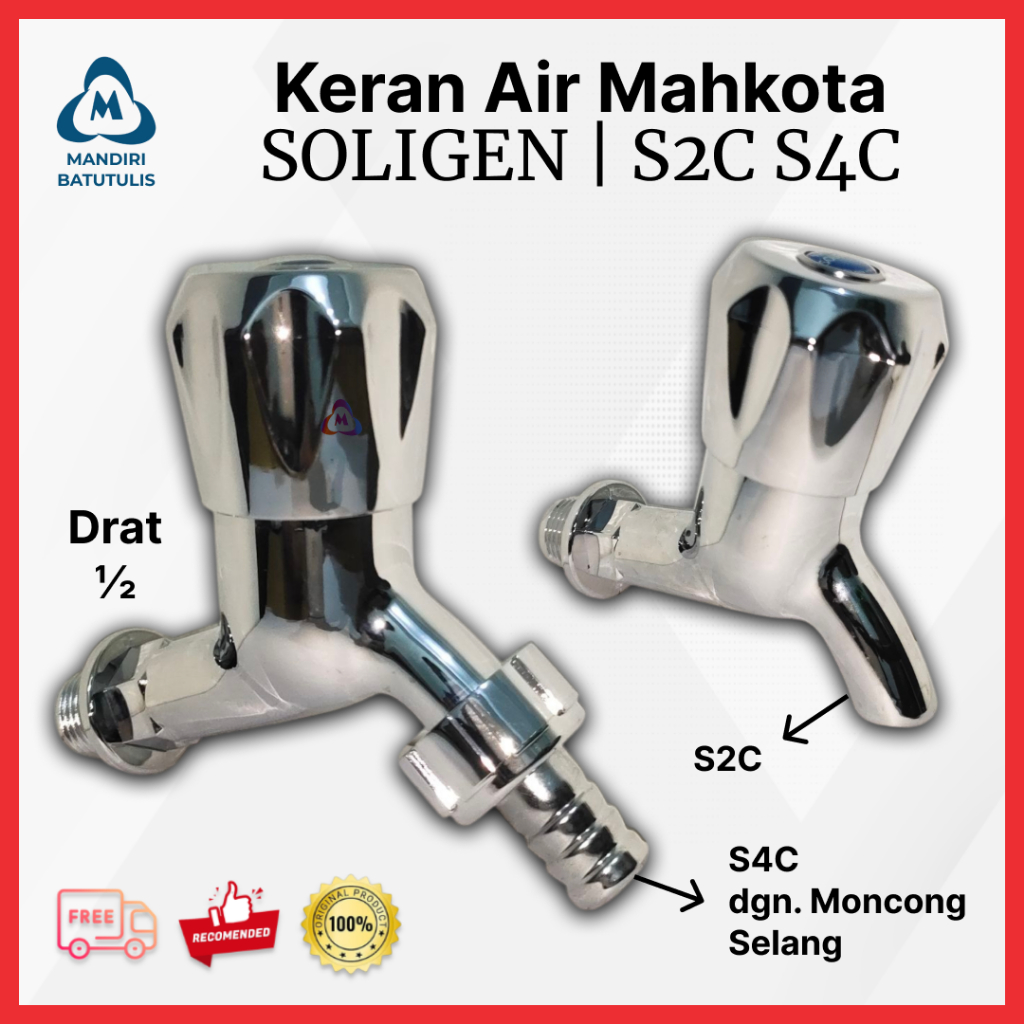 Keran Air Putar Taman S2C / Kran Soligen / Kran Putar Chrome
