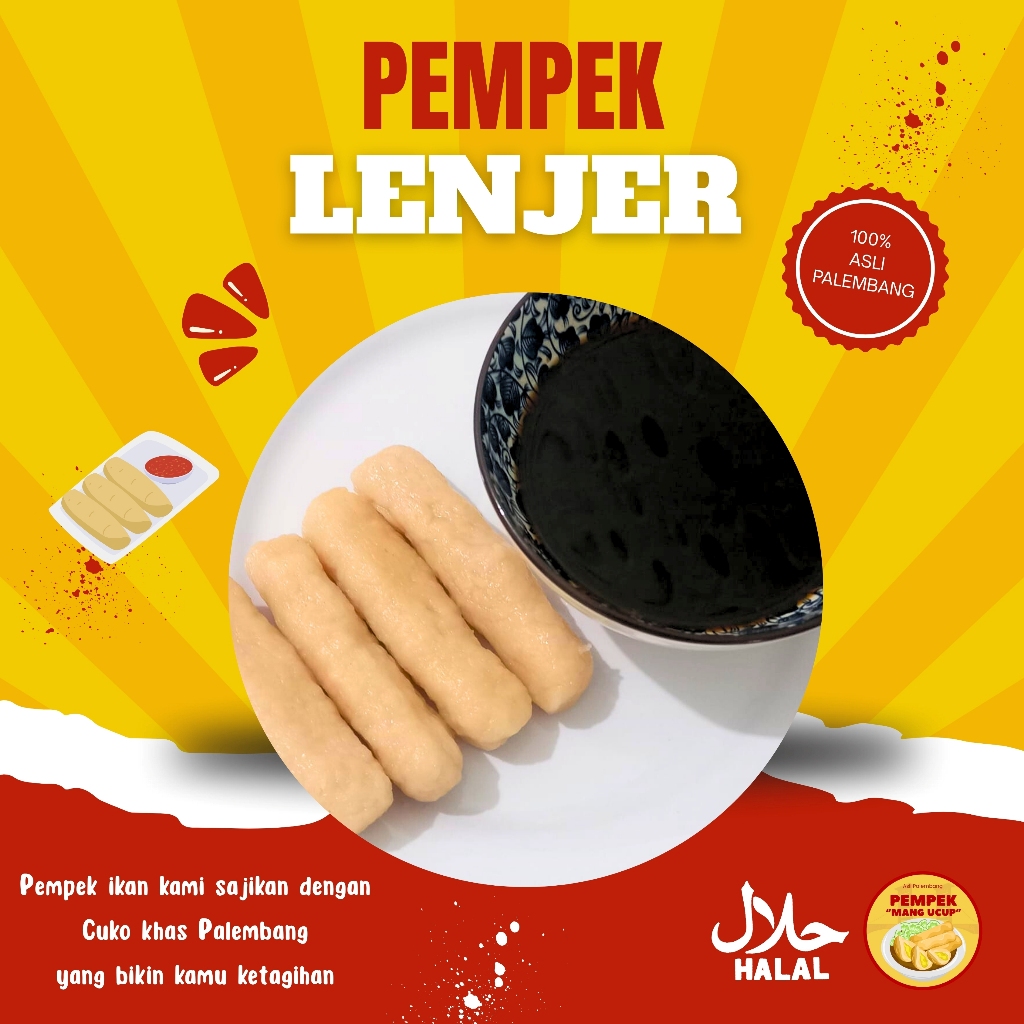 

PEMPEK PALEMBANG PEMPEK LENJER KECIL + CUKO