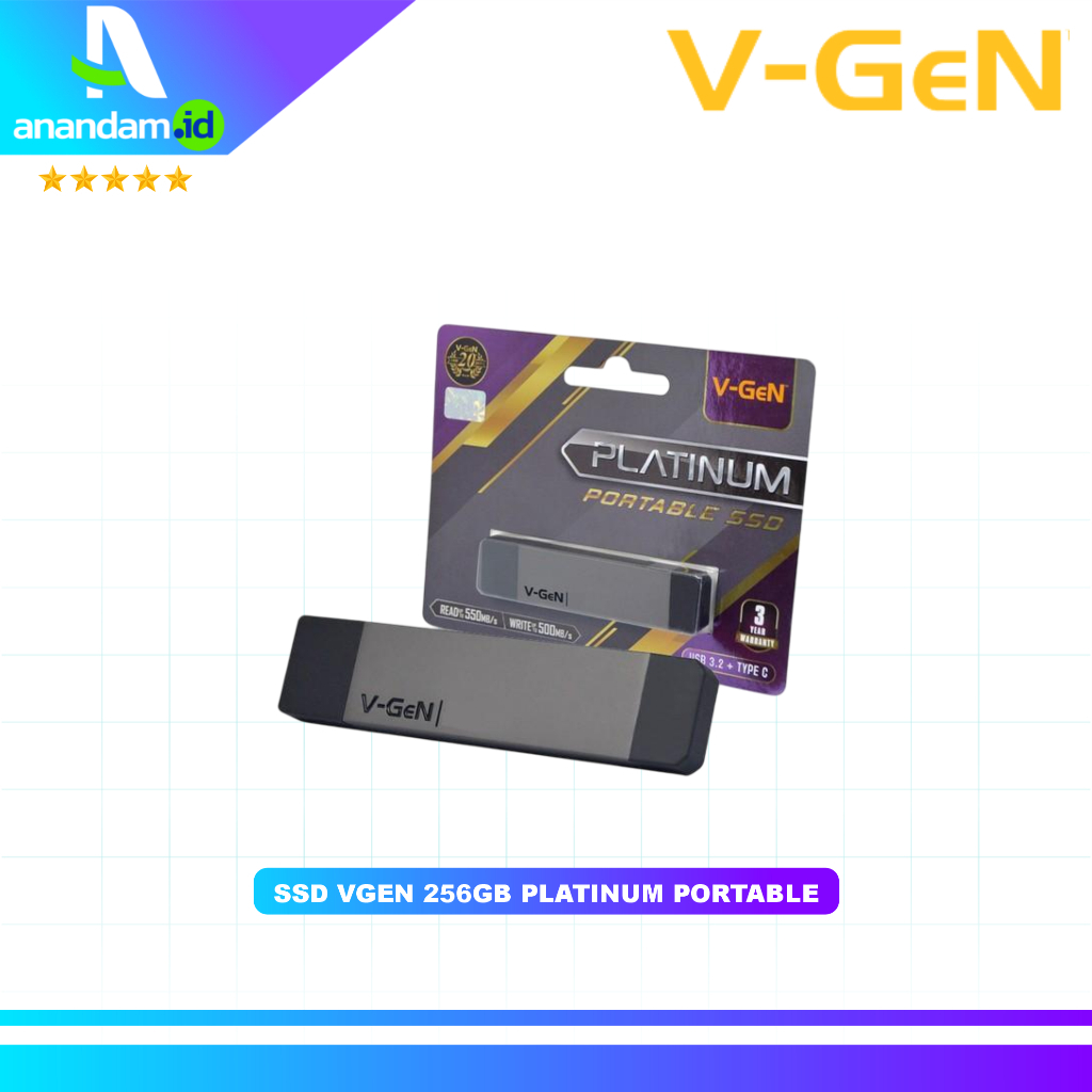 V-GeN Platinum SSD Portable 256GB