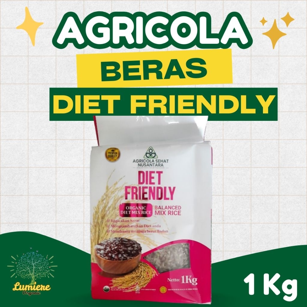 

Beras Diet Organik Agricola Premium , Cocok untuk Diet dan Diabet