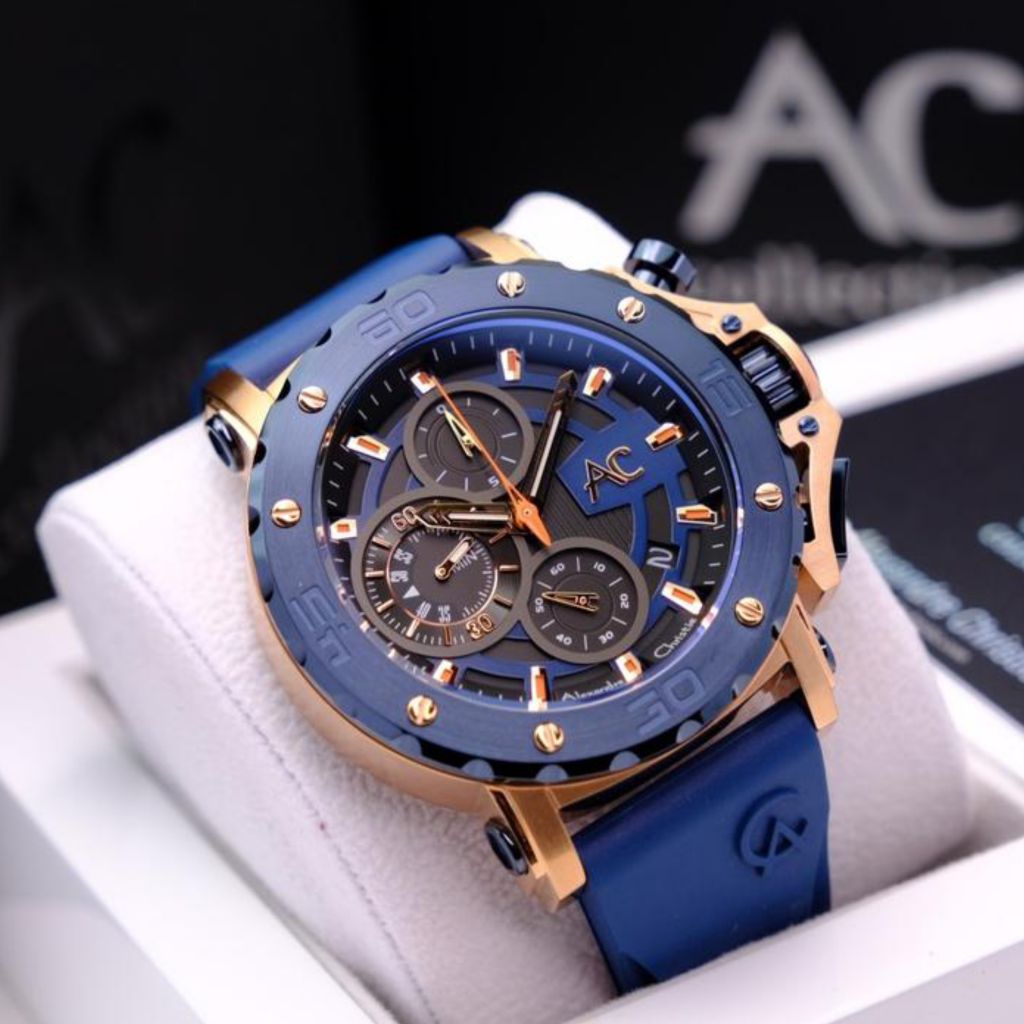 JAMTANGAN PRIA ALEXANDRE CHRISTIE AC9205 AC9205 RUBBER ORIGINAL