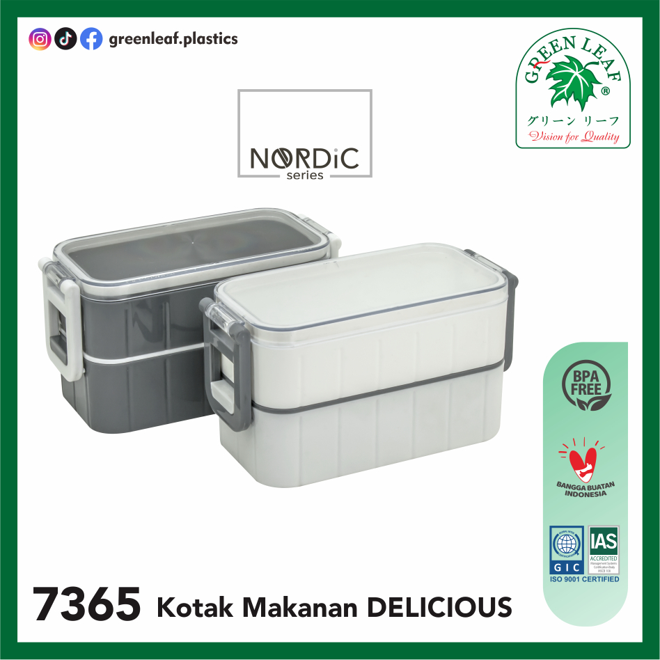 Green Leaf Kotak Makan Delicious (7365)