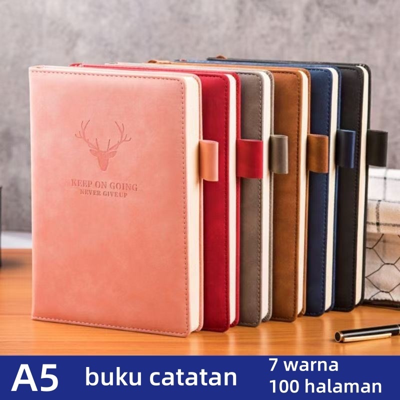

Buku catatan, Notebook A5 Buku Diary Aesthetic Buku Catatan Buku Notes Kecil Notebook Tali 100 Lembar
