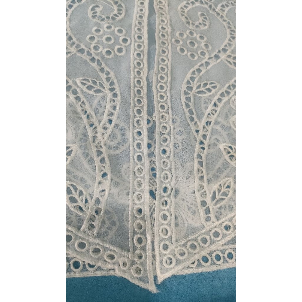 LAMIKA Kain kebaya manohara warna putih tulang