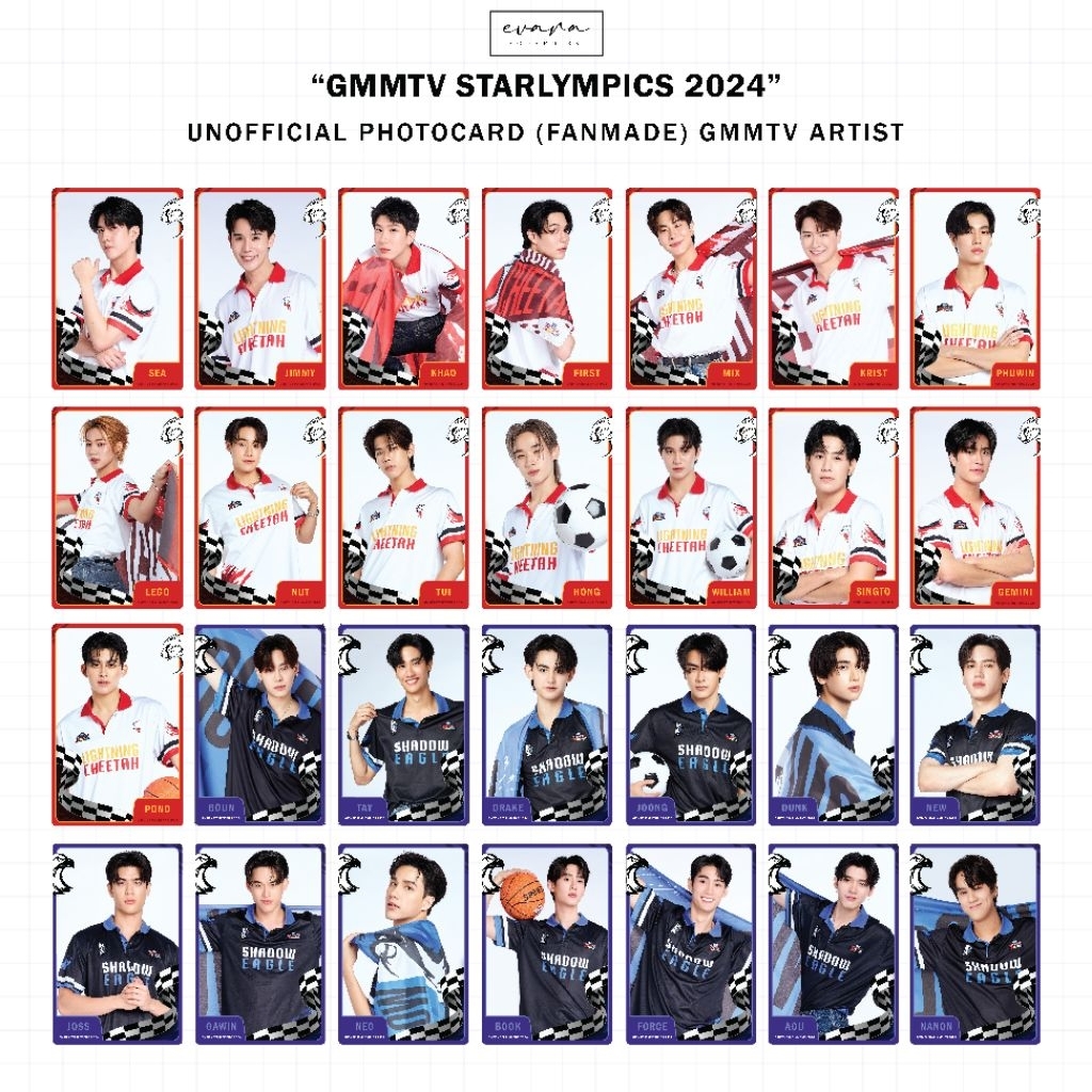 [STARLYMPICS 2024] UNOFFICIAL PHOTOCARD GMMTV ACTORS