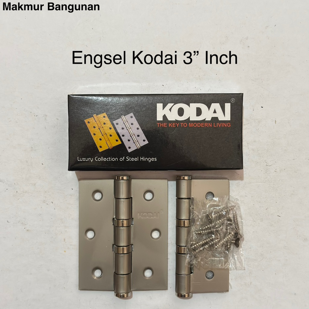 Engsel Kodai Tebal 3” Inch | 1 Set Engsel Pintu Jendela Kodai | Zinc Besi Tebal | Aksesoris pintu Je