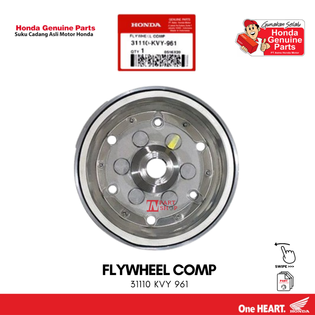 Magnet Spull (Flywheel Comp) - BeAT Karbu / 31110-KVY-961