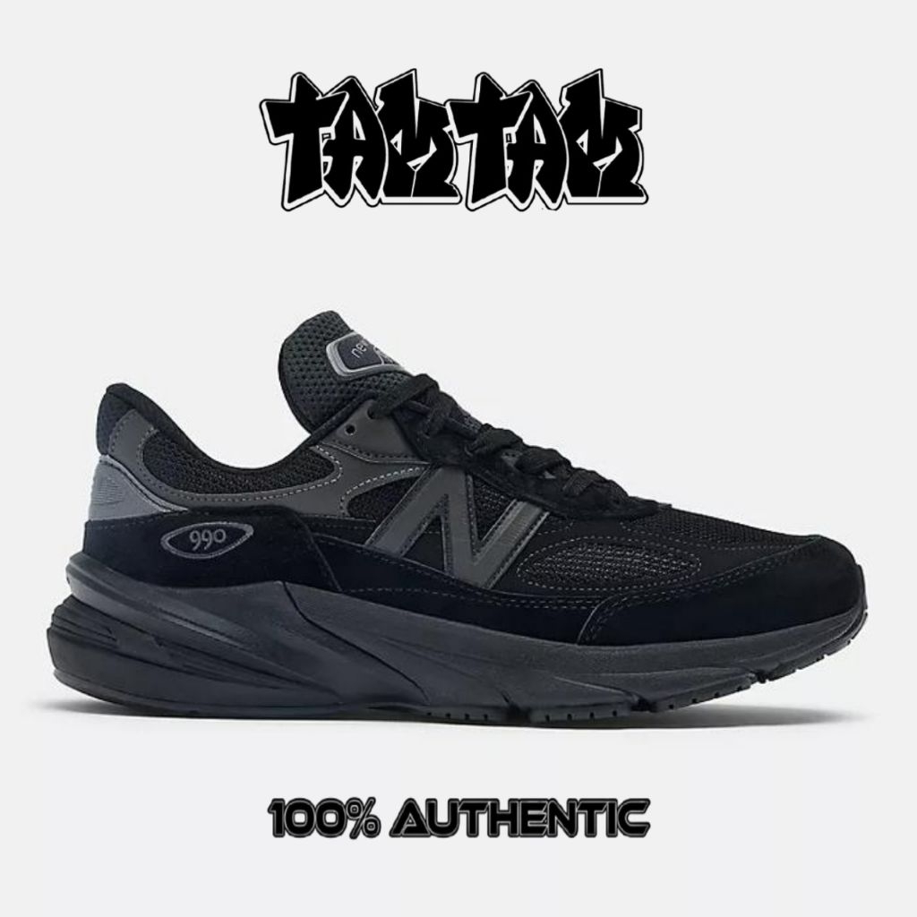 New Balance 990 V6 Made in USA Triple Black (U990BB6) 100% Original