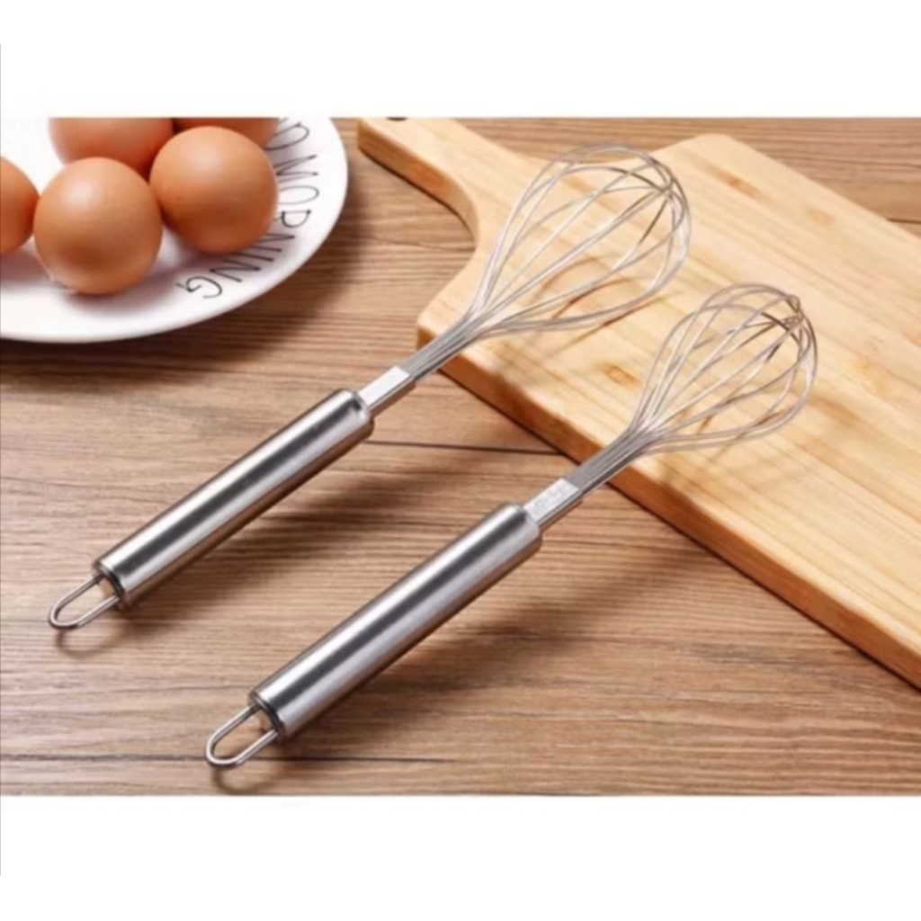 Kocokan Telur Manual Pengocok Adonan Mixer Tangan Stainless