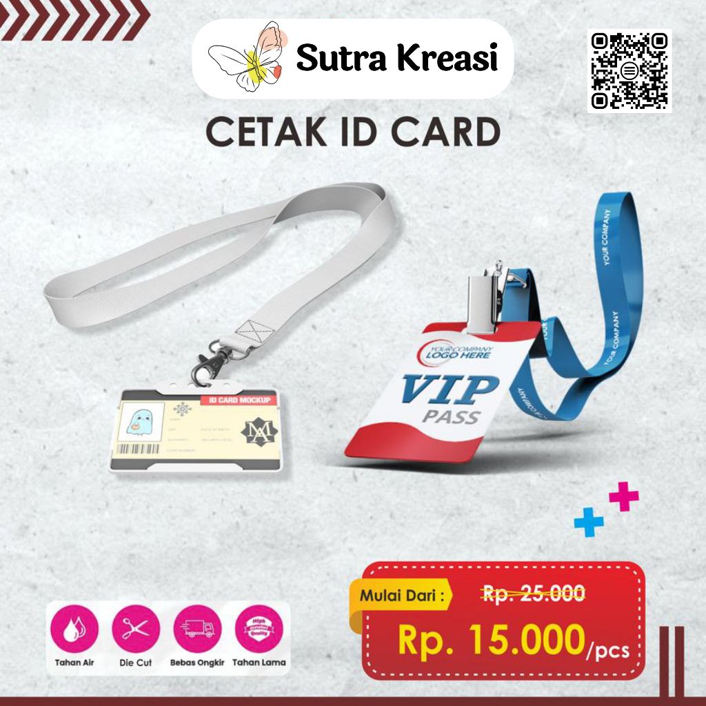 

Cetak ID Card Custom bahan Premium