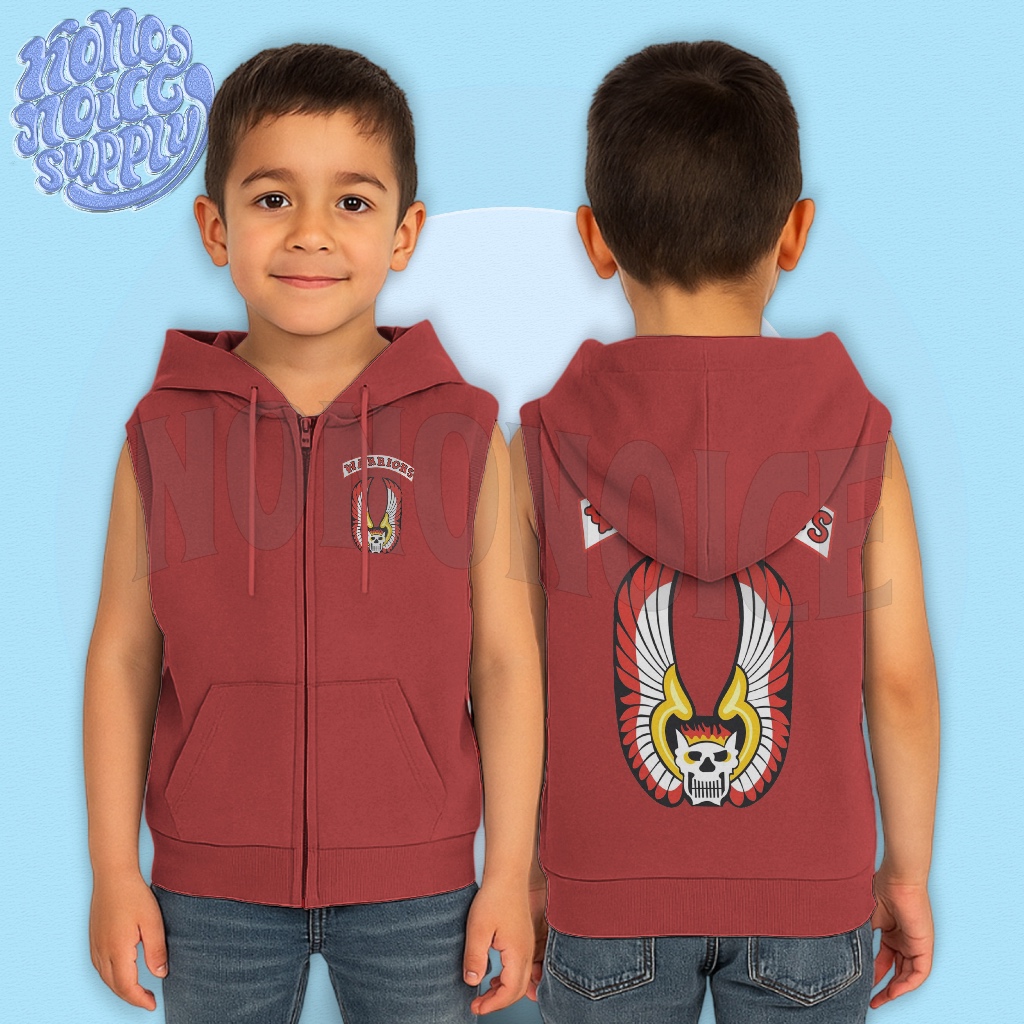 Jaket Anak Vest Zipper The Warriors / Vest Jaket Rompi Anak The Warriors PS 2