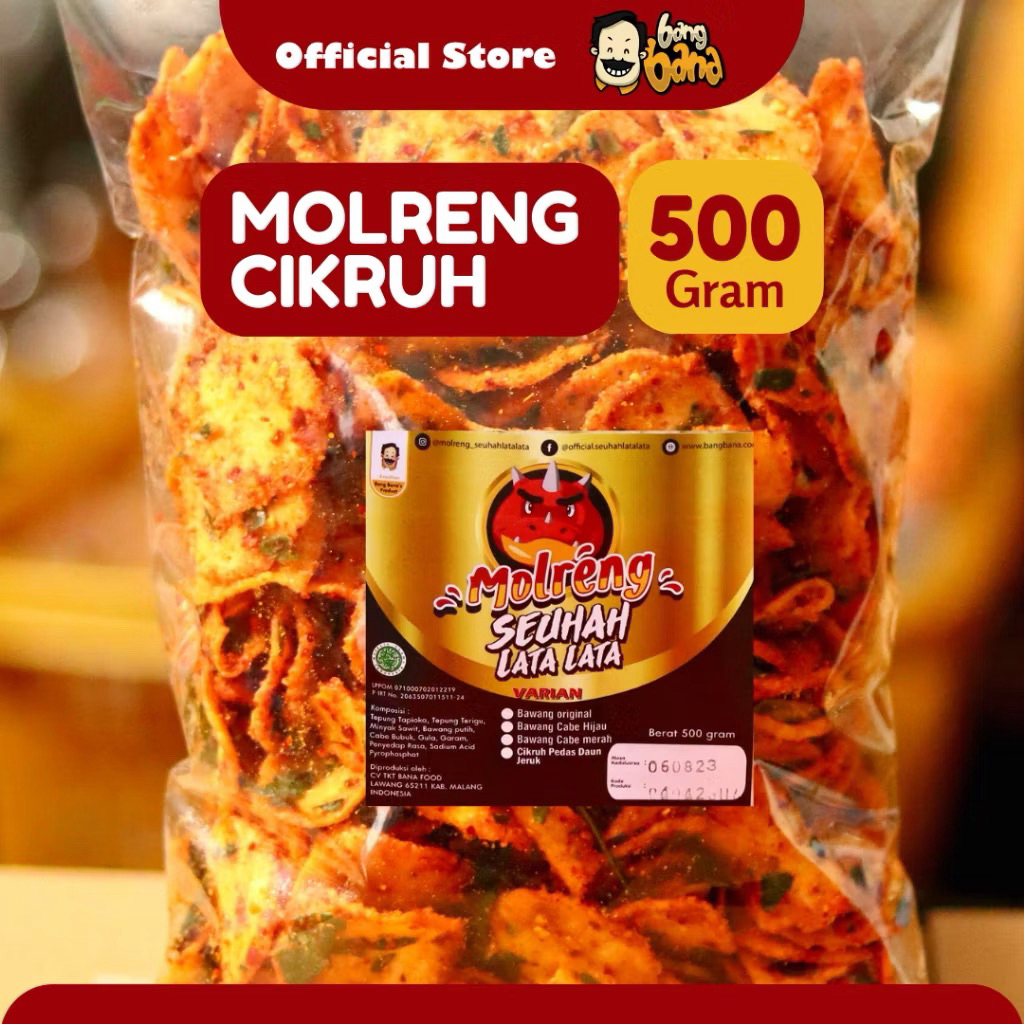 

Molreng Seuhahlatalata Cikruh Pedas Daun Jeruk Kemasan 500 Gram