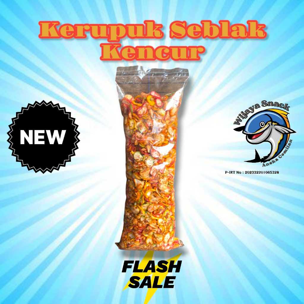 

Kerupuk Seblak Kencur Pedas Kemasan 1kg - Camilan Pedas & Lezat Food Snack