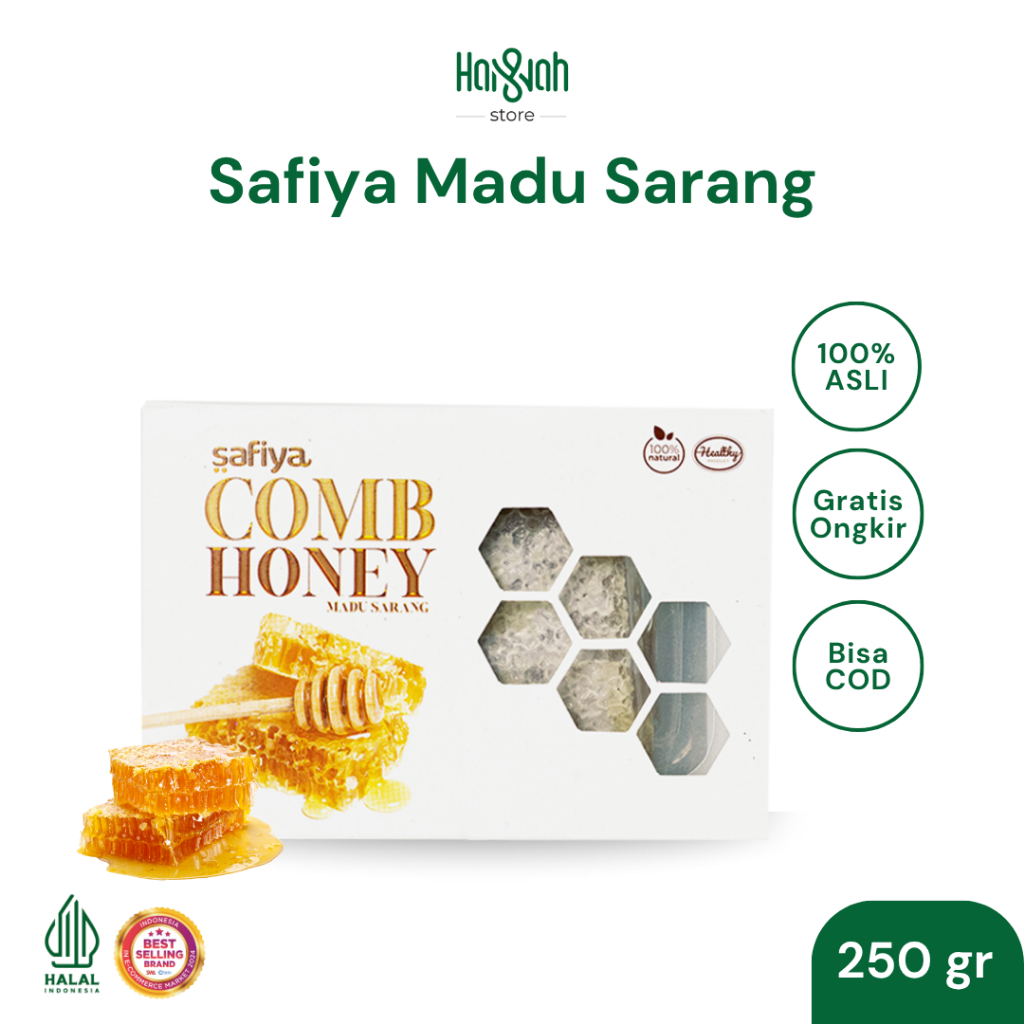 

Madu Sarang Safiya 250 Gram Honey Comb Asli Premium