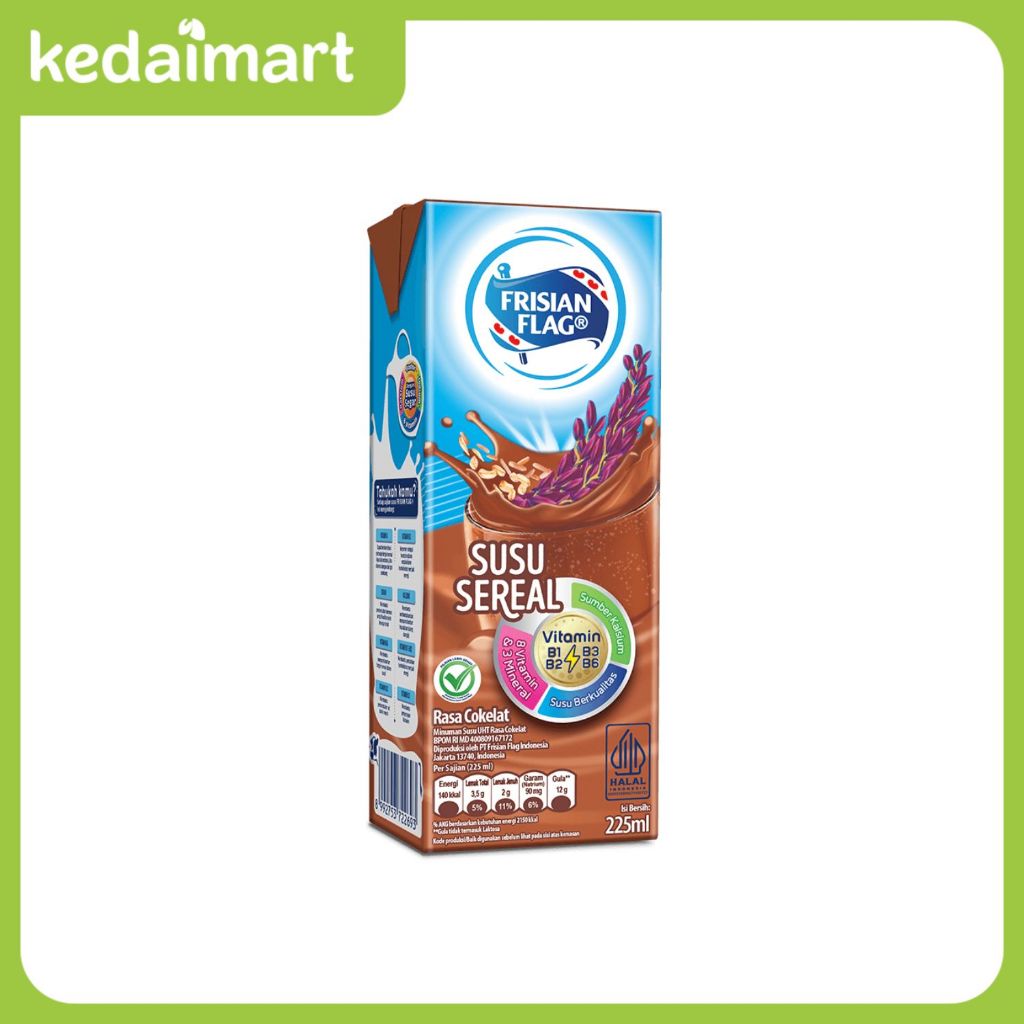 

Frisian Flag Susu Sereal Rasa Cokelat 225 Ml