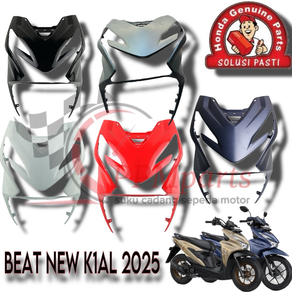 Tameng Body Depan Beat Deluxe Street 2025 Terbaru K1AL Original 64301-K1A-N80MIB