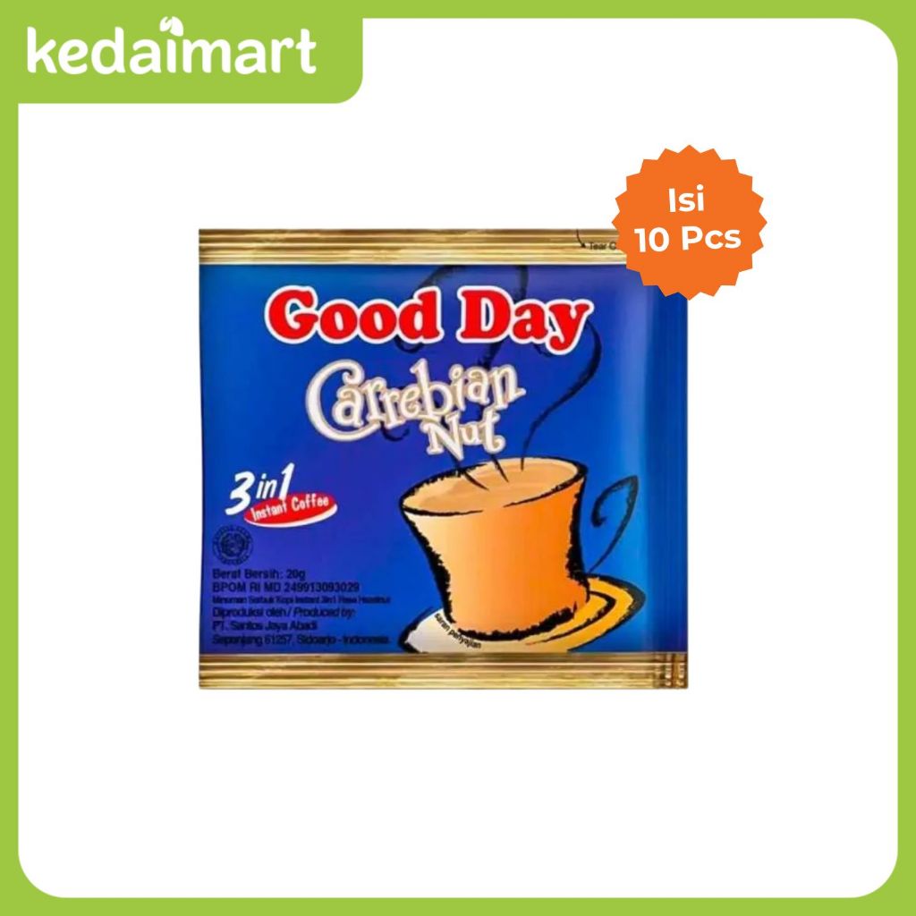 

Good Day Carrebian Nut Renceng Isi 10 X 20 Gram