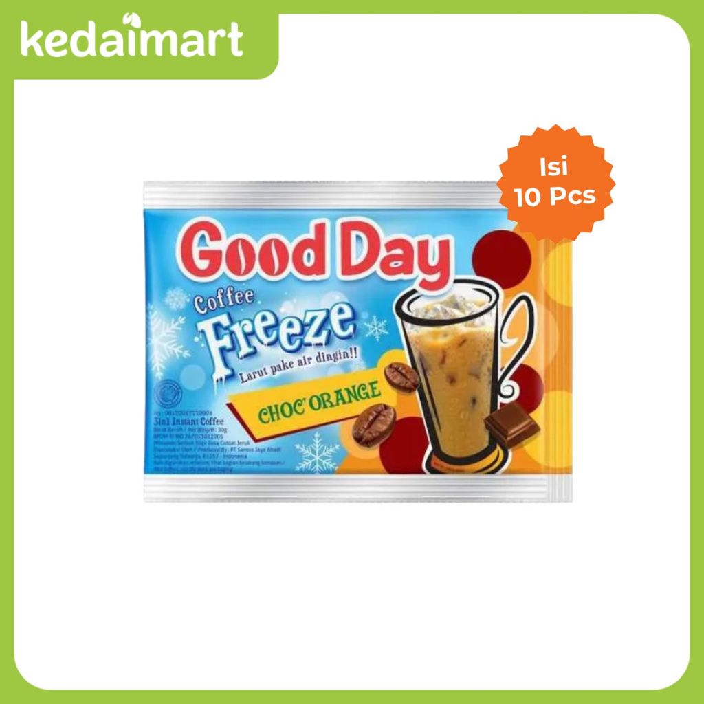 

Good Day Coffee Freeze Hazelnut Macchiato Renceng Isi 10 X 30 Gram