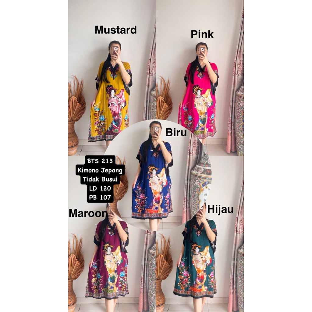 Daster Batik Rayon BTS Kimono