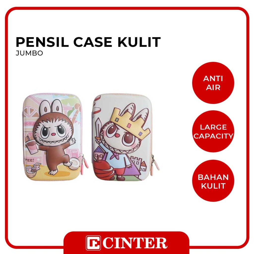 

KOTAK PENSIL / TEMPAT PENSIL / PENCIL CASE HARDCASE 002 LABUBU SLETING GAMBAR TIMBUL JUMBO