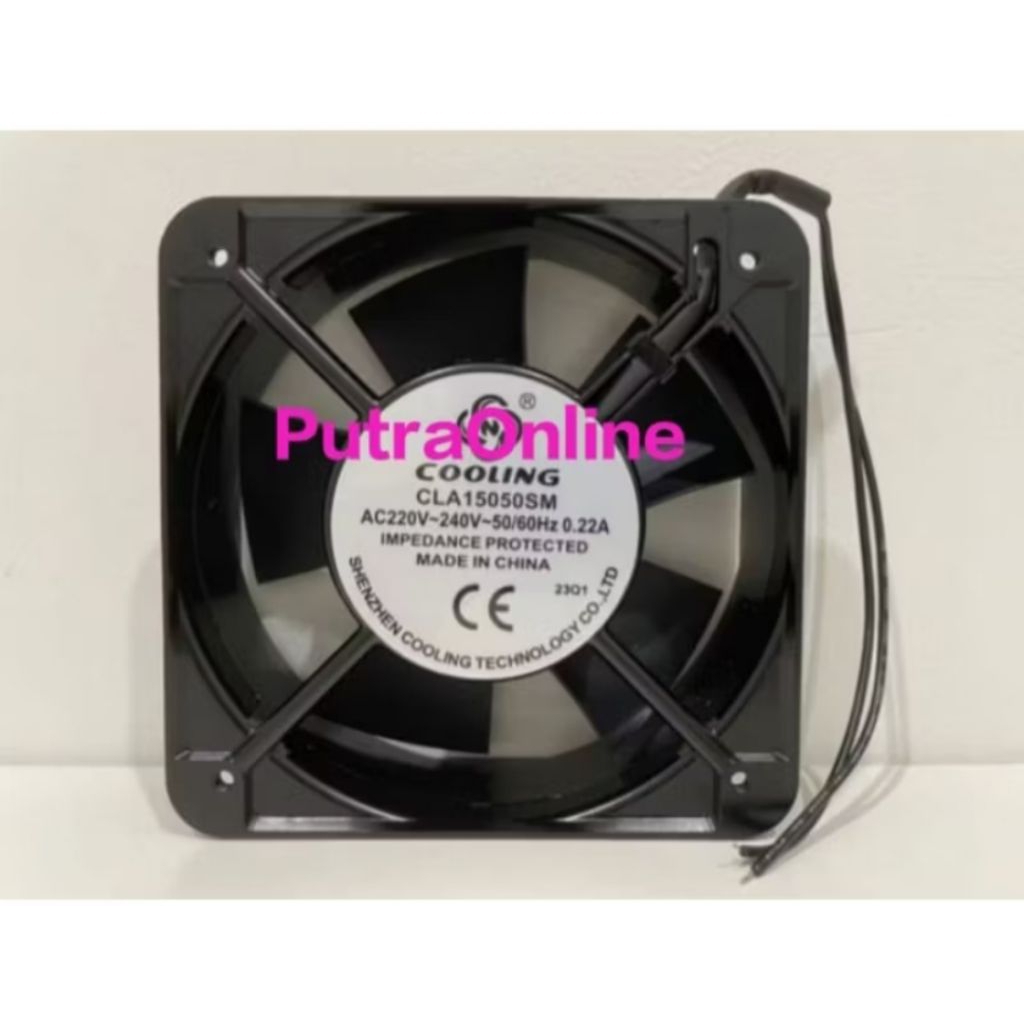 FAN 15CM AC 220V-240V Merek COOLING / Fan AC 220v-240v 15x15x5 cm